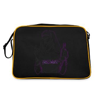 Rebellious Nun Techno Party Hardstyle - Retro Bag - black/gold - Back