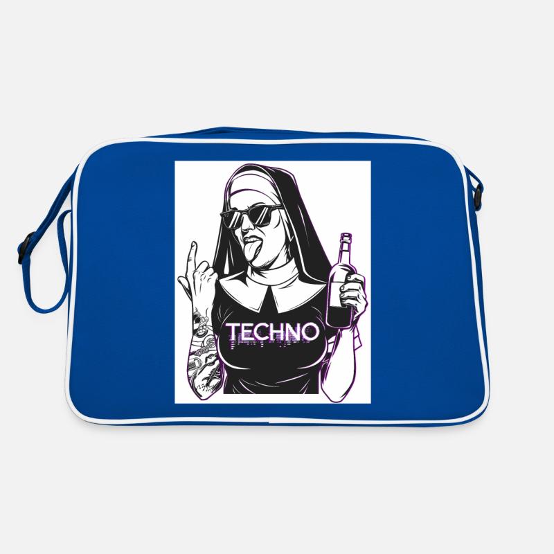 Rebellious Nun Techno Party Hardstyle Retro Bag