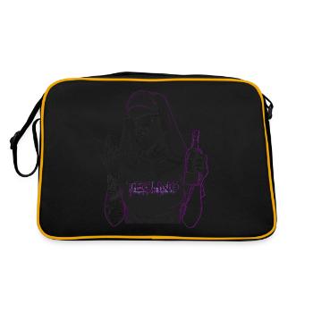 Rebellious Nun Techno Party Hardstyle - Retro Bag - black/gold - Back