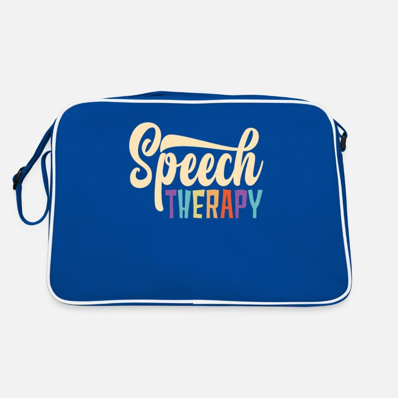 Speech Therapy Bunte Buchstaben Retro Tasche