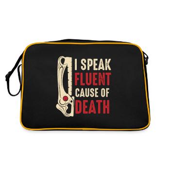 Coroner - Retro Bag - black/gold - Back