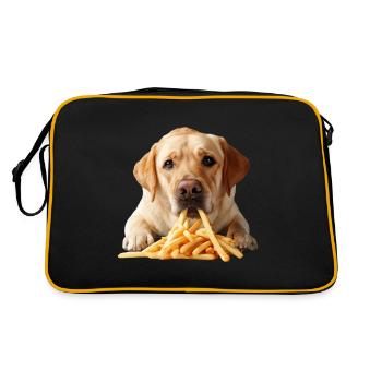 Labrador Retriever - Sac Retro - noir/or - Dos