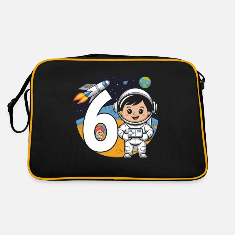 6e anniversaire astronaute aventure spatiale pour les garçons Sac Retro