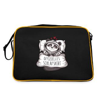 Chemise de nuit officielle Cute Panda - Sac Retro - noir/or - Dos