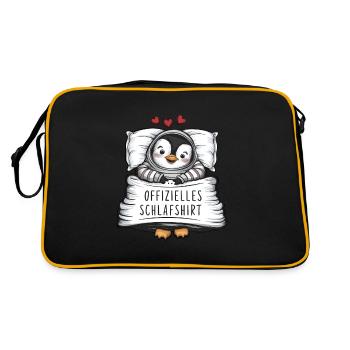 Chemise de nuit officielle Sweet Penguin - Sac Retro - noir/or - Dos