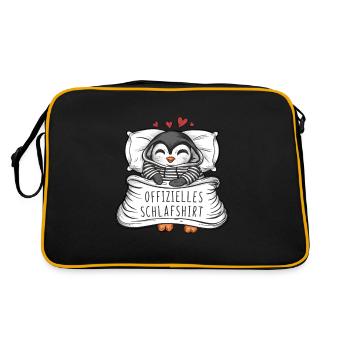 Chemise de nuit officielle Sweet Penguin - Sac Retro - noir/or - Dos