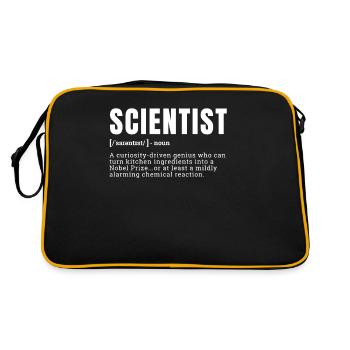 Funny Scientist Curiosity-Driven Definition Occupa - Retro Bag - black/gold - Back