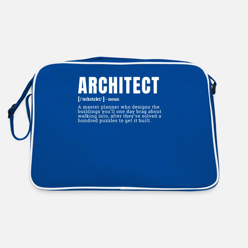 Funny Architect Definition Occupation Retro Tasche