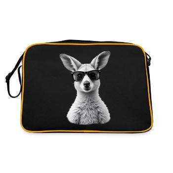 Kangaroo Sunglasses Animal Motif Kangaroo - Retro Bag - black/gold - Back