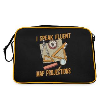 Cartographer - Retro Bag - black/gold - Back