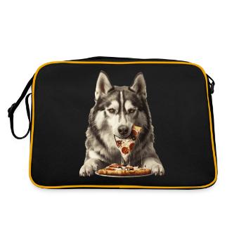 Alaskan Malasmute - Retro Bag - black/gold - Back
