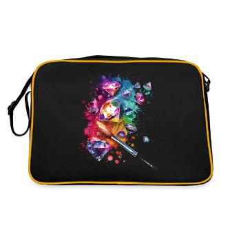 Accessories for Diamond Art Diamond Painter - Retro Bag - black/gold - Back