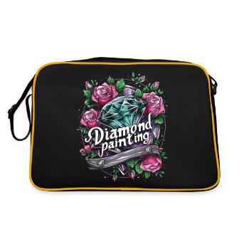 Accessories for Diamond Art Diamond Painter - Retro Bag - black/gold - Back