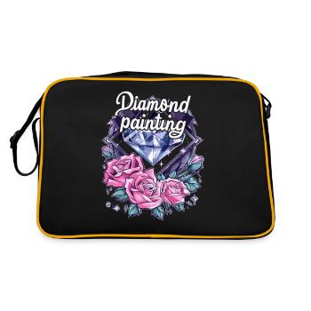 Accessories for Diamond Art Diamond Painter - Retro Bag - black/gold - Back