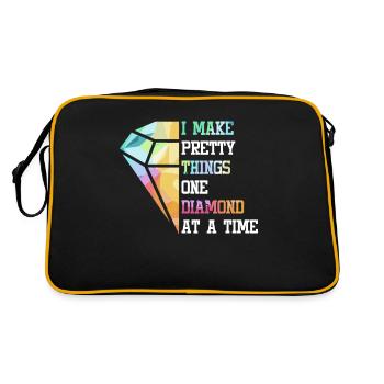 Accessories for Diamond Art Diamond Painter - Retro Bag - black/gold - Back