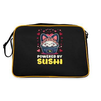Rouleau de sushi propulsé par Sushi - Sac Retro - noir/or - Dos