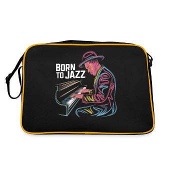 Born To Jazz : l’art magistral du piano - Sac Retro - noir/or - Dos