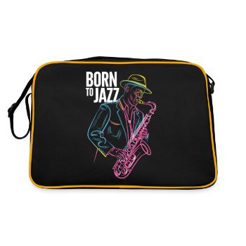 Born for Jazz & Saxophone Melodies - Retro Bag - black/gold - Back