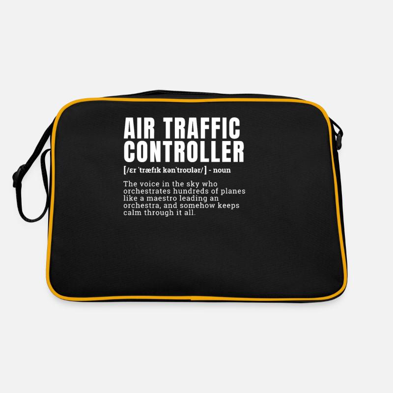 Funny Air Traffic Controller Definition Occupation Retro Tasche