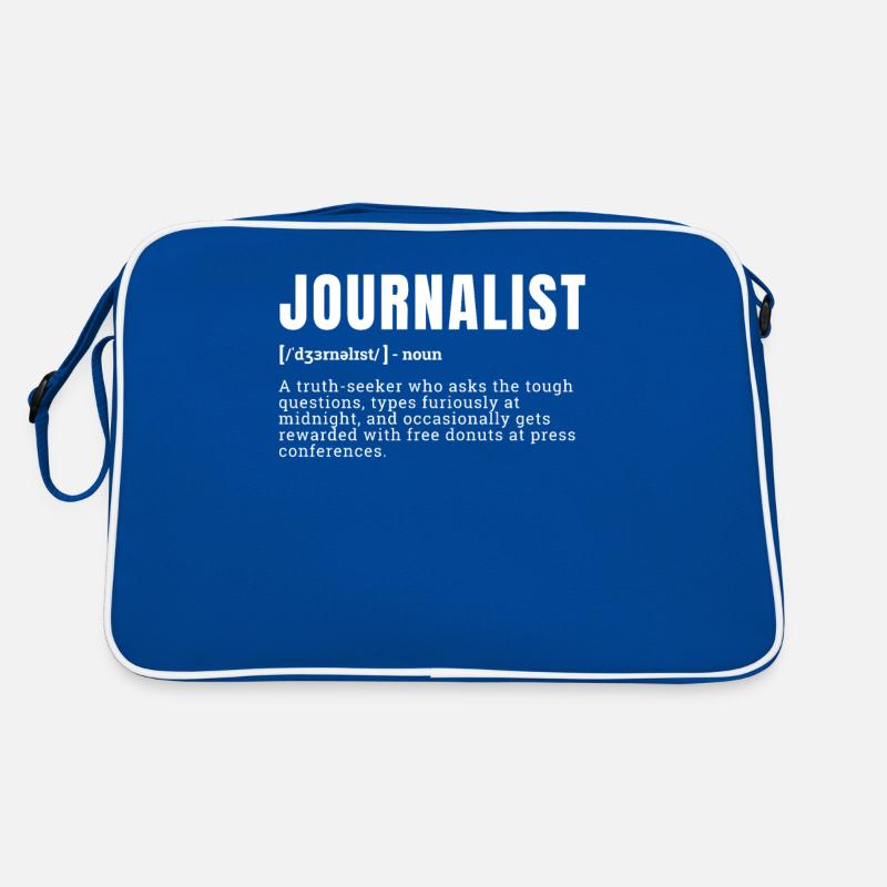 Funny Journalist Dictionary Definition Graphic Occ Retro Tasche