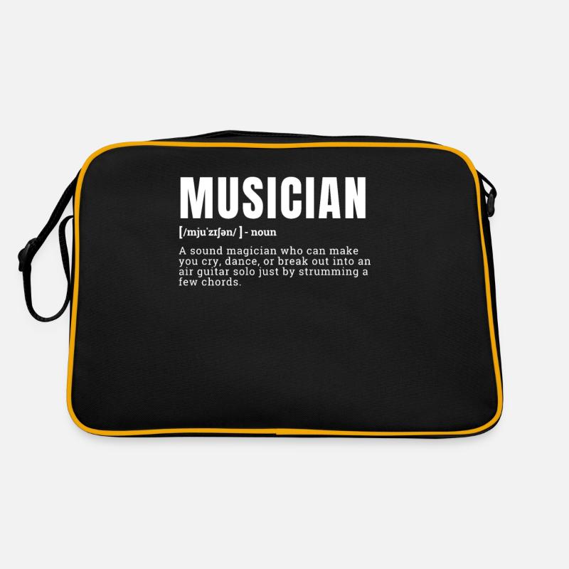 Funny Musician Definition Stylish Occupation Retro Bag
