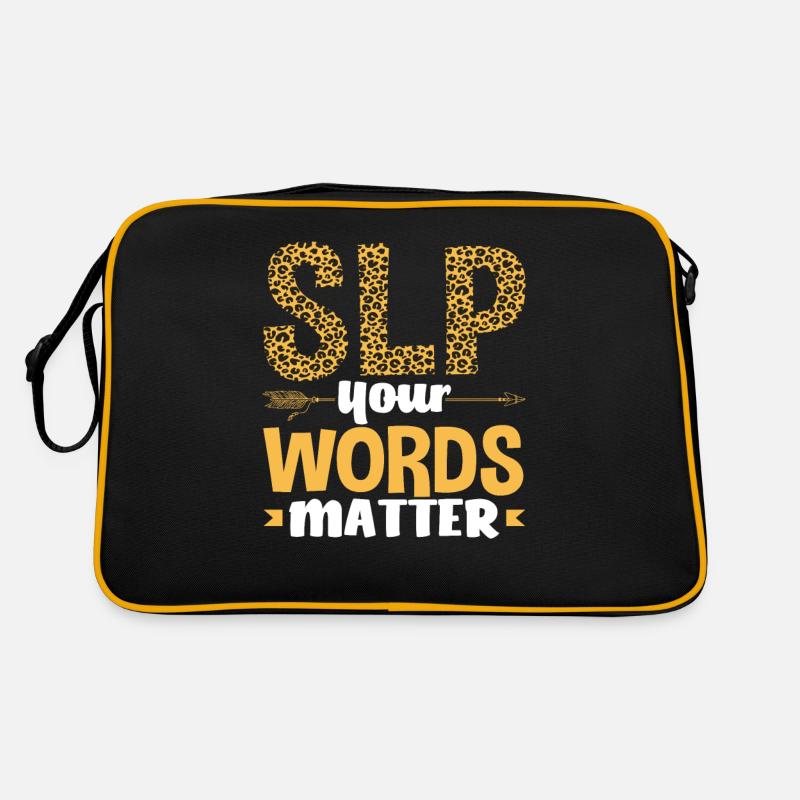 SLP Vos mots comptent Imprimé léopard Sac Retro