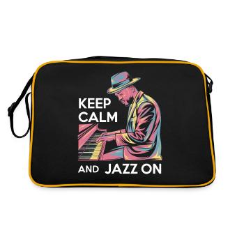 Détendez-vous et profitez de la musique jazz - Sac Retro - noir/or - Dos