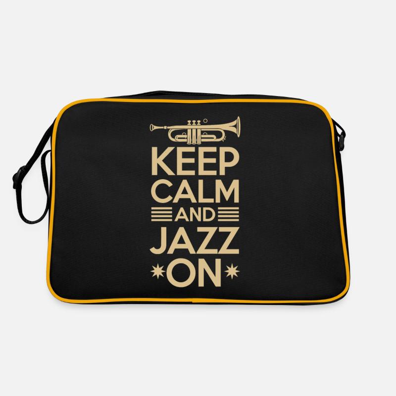Keep Calm And Jazz On Music Lovers Retro Bag