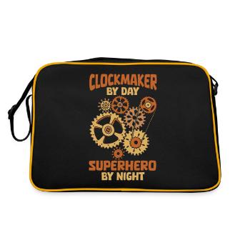 Horloger - Sac Retro - noir/or - Dos