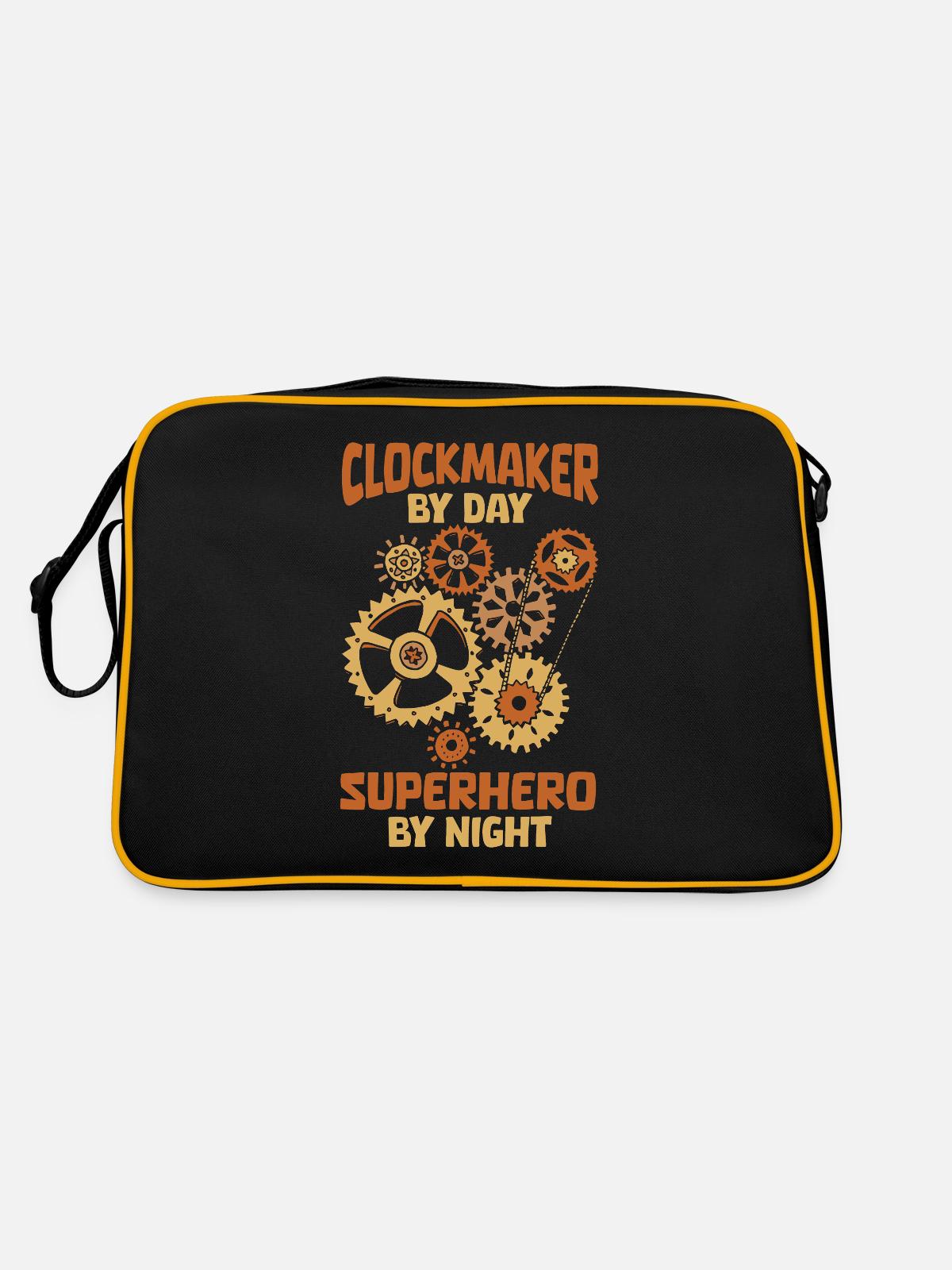 Watchmaker - Retro Bag - black/gold - Back