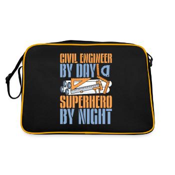 Civil engineer - Retro Bag - black/gold - Back