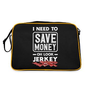 Boeuf Jerky Dealer Costume de Boeuf Jerky - Sac Retro - noir/or - Dos