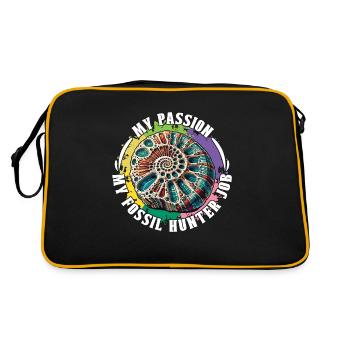 Fossil Hunter My Passion My Fossil Hunting Geology - Retro Bag - black/gold - Back