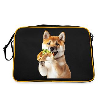 Akita - Retro Bag - black/gold - Back