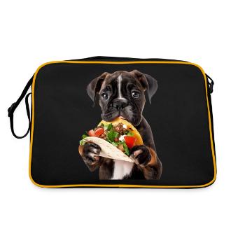 Boxer - Retro Bag - black/gold - Back