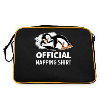 Official Penguin Slumber Shirt - Retro Bag - black/gold - Back