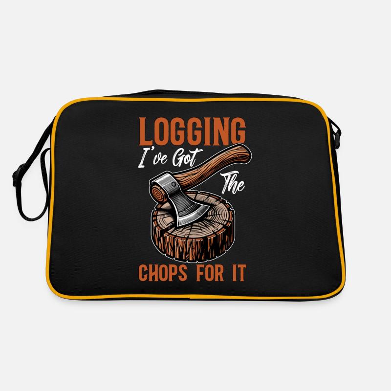 Logging I've Got The Chops For It Tree Surgeon Retro Tasche