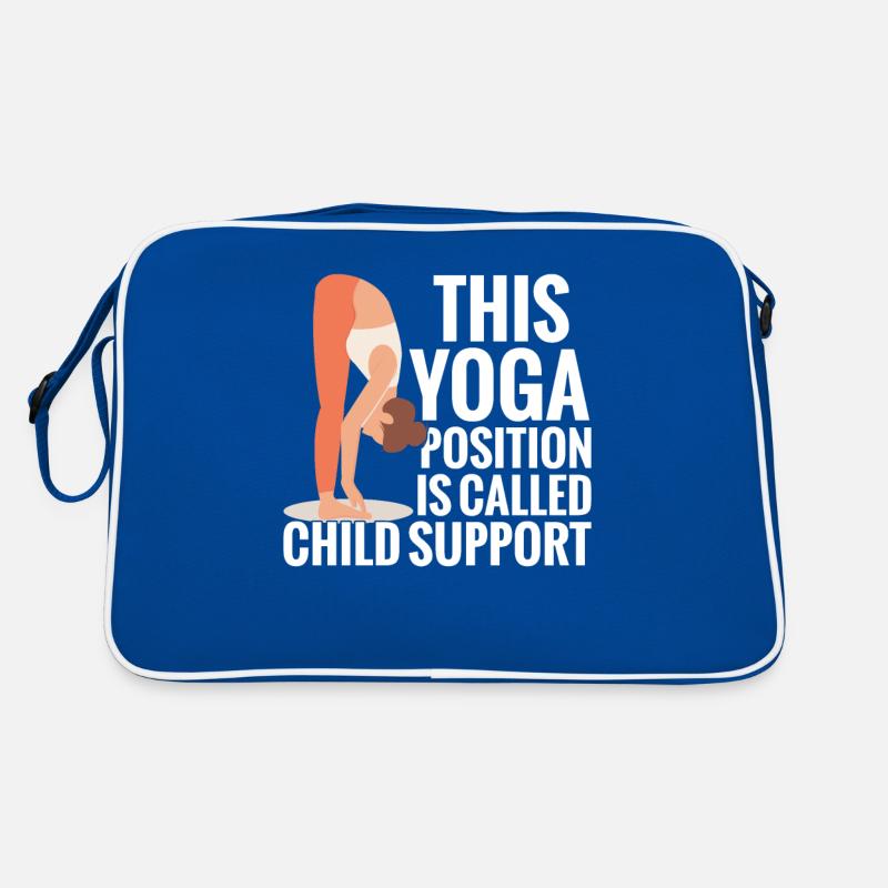 This yoga position is used as child support Retro Bag