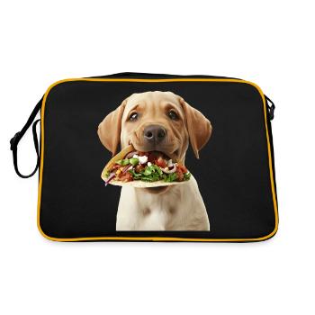 Labrador Retriever - Sac Retro - noir/or - Dos