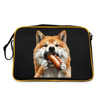 Akita - Retro Bag - black/gold - Back