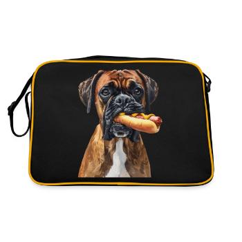 Boxer - Retro Bag - black/gold - Back