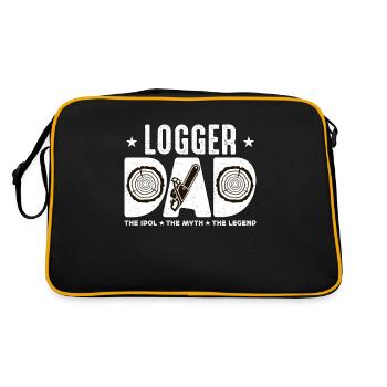 Logger Dad The Idol The Myth The Lumber Worker - Retro Bag - black/gold - Back