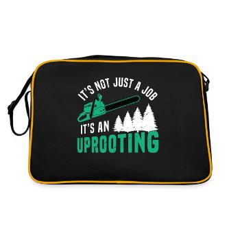 Tree Surgeon It's Not Just A Job Tree Climber - Retro Bag - black/gold - Back