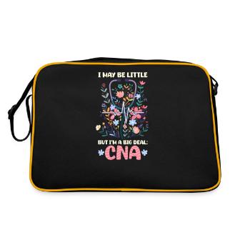 CNA Nurse I May Be Little, But I’m A Big Deal: CNA - Retro Bag - black/gold - Back