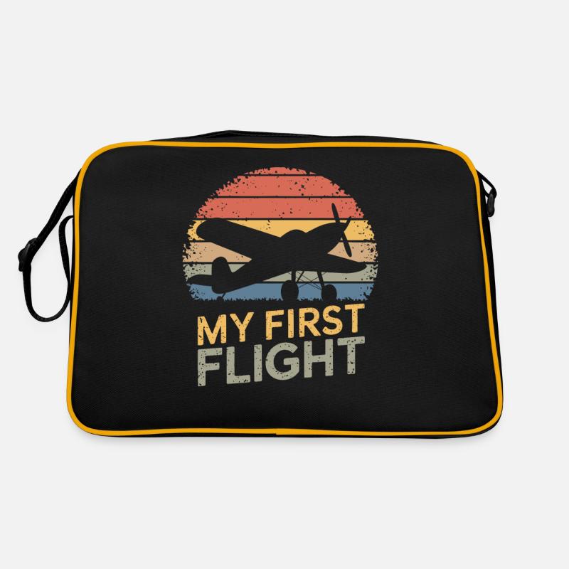My First Flight Retro Airplane Adventure Retro Bag