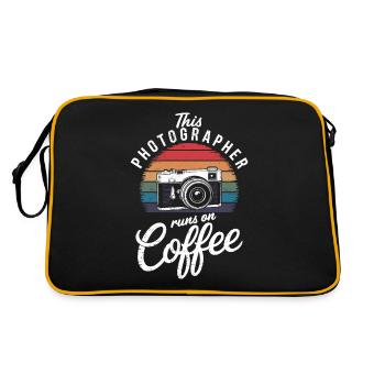 Ce photographe se promène avec du café - Sac Retro - noir/or - Dos