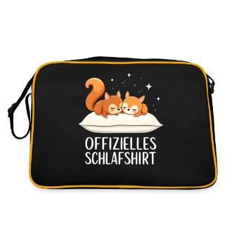 Official Sleeping Shirt Squirrel Pair - Retro Bag - black/gold - Back