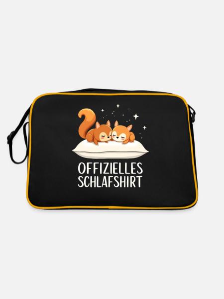 Chemise de nuit officielle Squirrel Pair - Sac Retro - noir/or - Dos