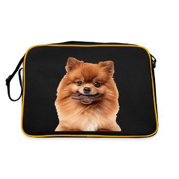 Dwarf spitz - Retro Bag - black/gold - Back