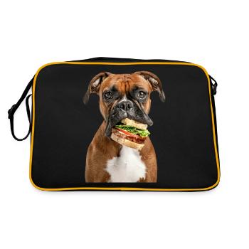 Boxer - Retro Bag - black/gold - Back